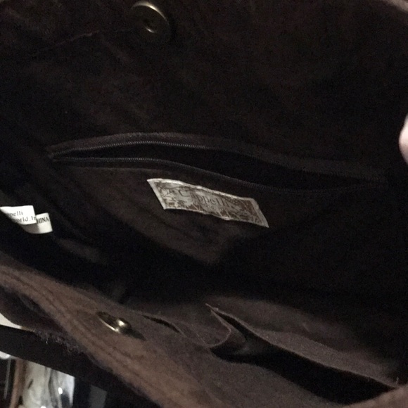 EUC CAPELLI OF NY EMBROIDERED BROWN SHOULDER BAG - Picture 4 of 4